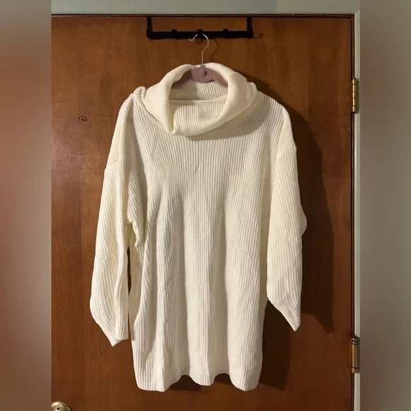 Shein Curve Turtleneck Loose Knit Sweater - Picture 4 of 6